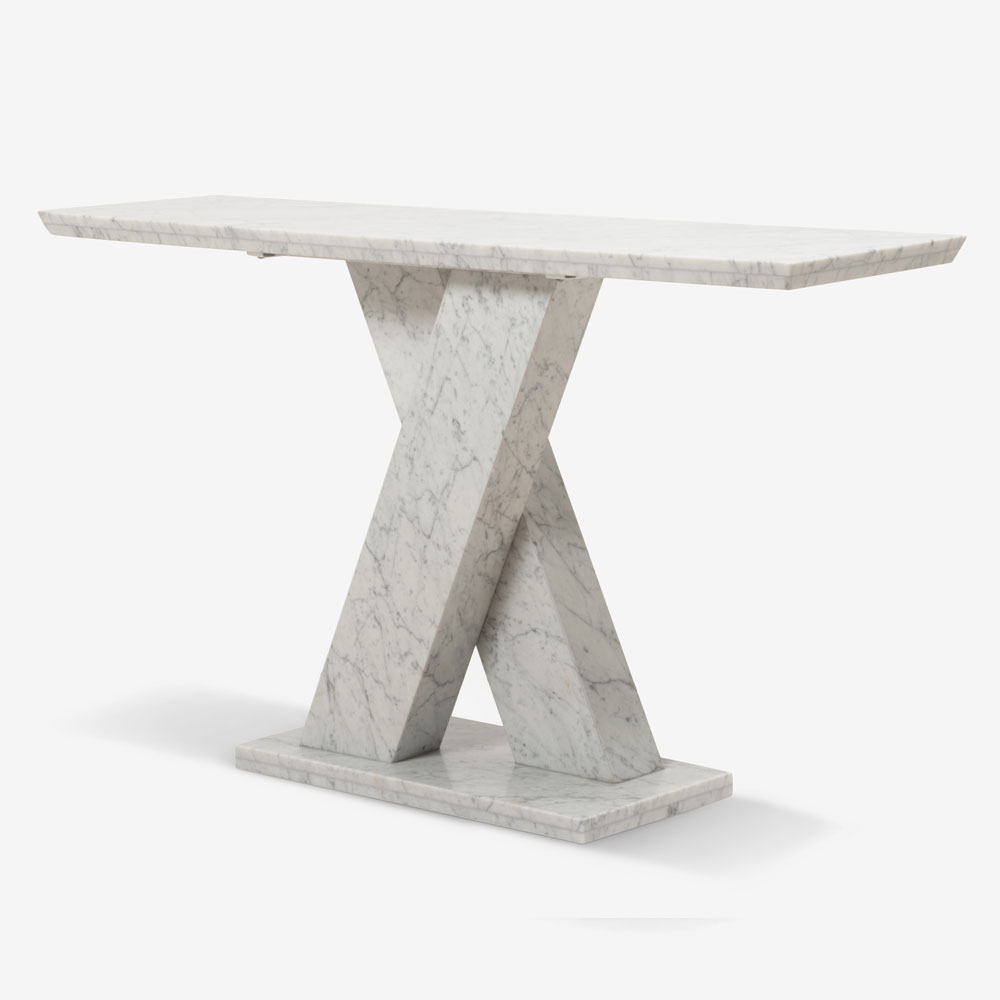 コンソールテーブル「IM8250」天然石 ホワイトカラーラ | 大塚家具