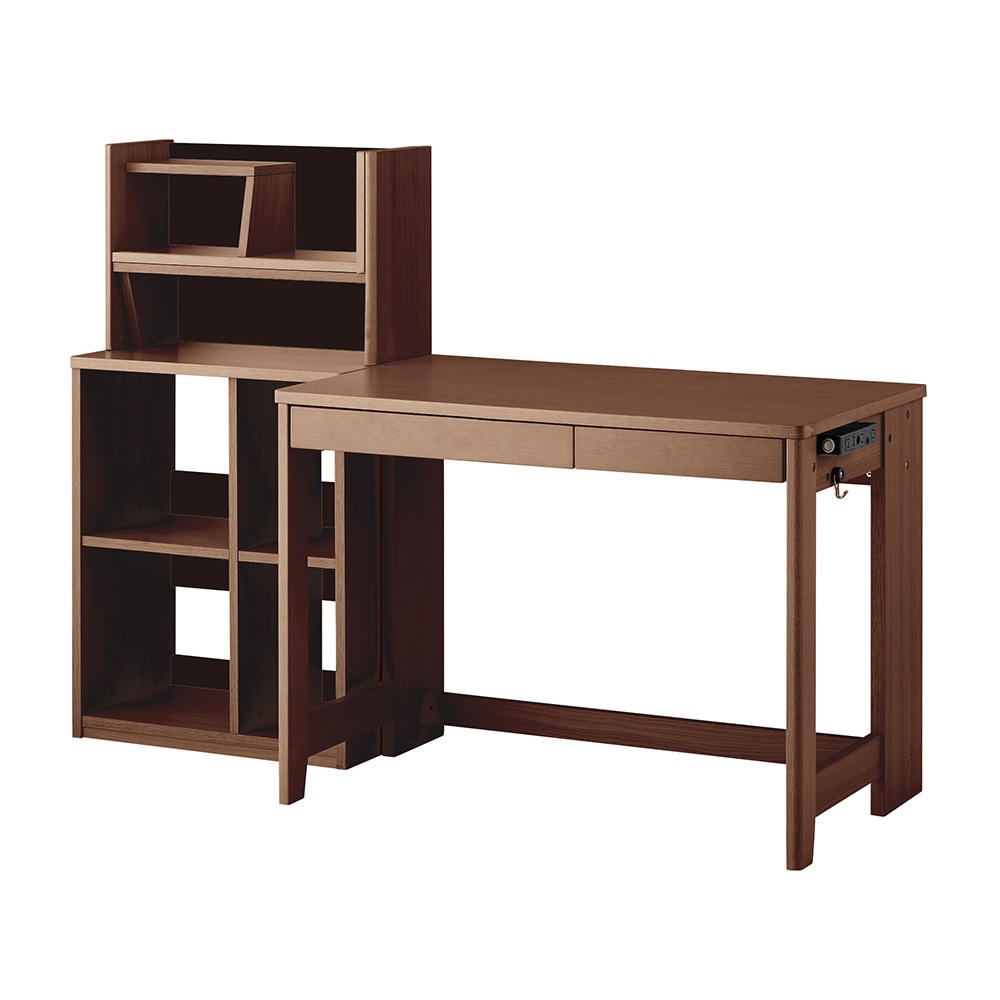 学習デスク「ミニマル MDF」デスク＋マルチラック 幅100cm