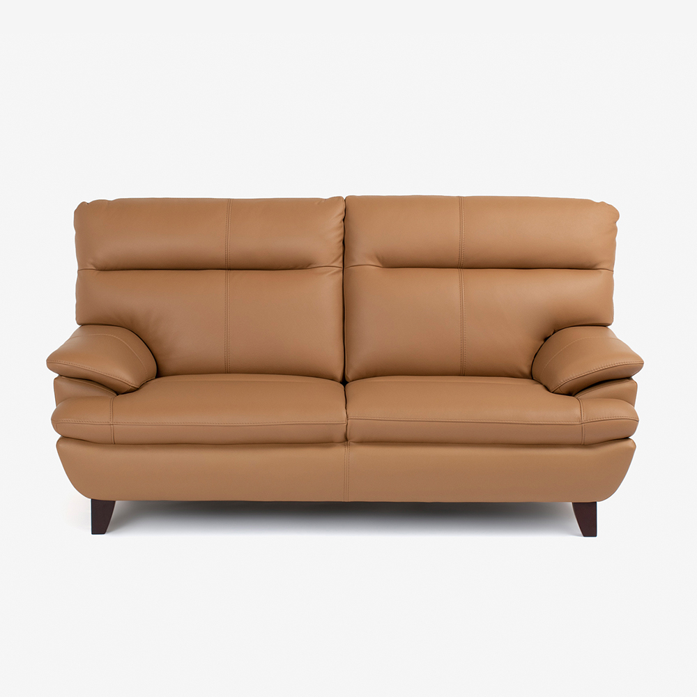 【引取限定】大塚家具ソファー「ルーニー SD-344」本革木脚 キャメルブラウン ソファ 2.5人掛け「ルーニー SD-344」幅183cm 半革キャメル色 #M-02