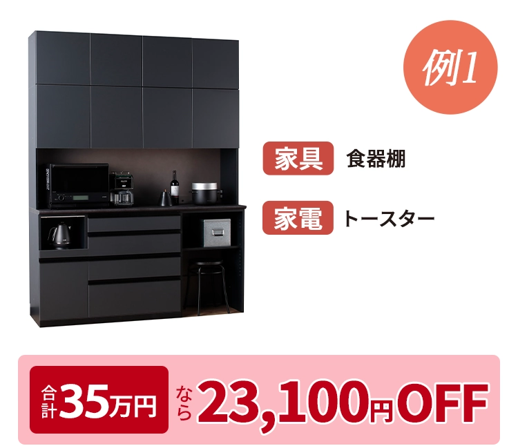 合計ご購入金額に応じて割引例1