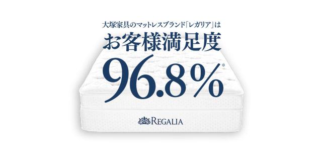 大塚家具のマットレスブランド「レガリア」はお客様満足度96.8%