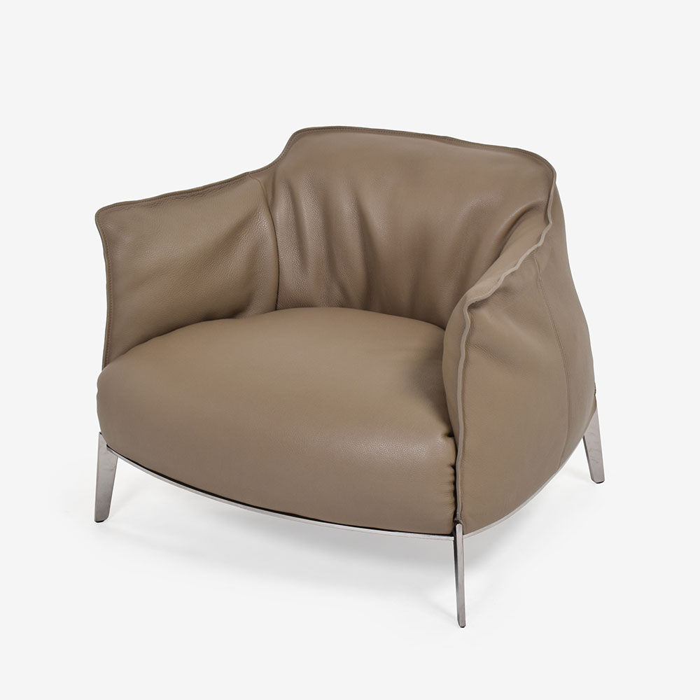 PoltronaFrau（ポルトローナ・フラウ）アームチェア「アーチボルドグランコンフォート」革オリーチェ色 #Orice