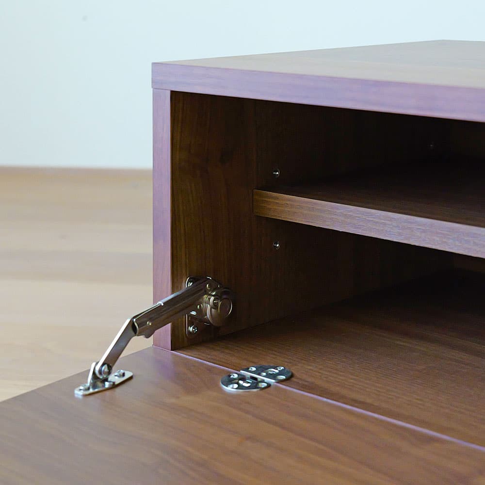 テレビボード「レッチェ」ウォールナット材 扉突板タイプ 全2サイズ