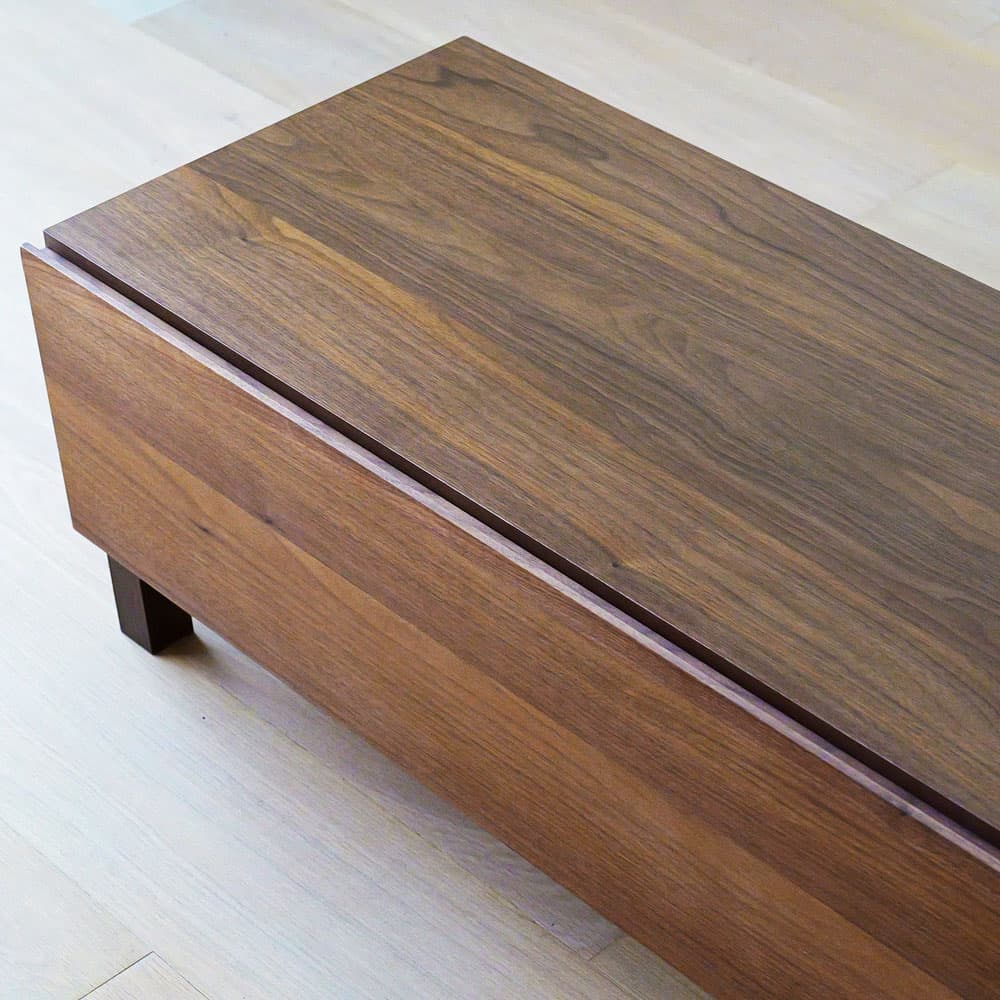 テレビボード「レッチェ」ウォールナット材 扉突板タイプ 全2サイズ