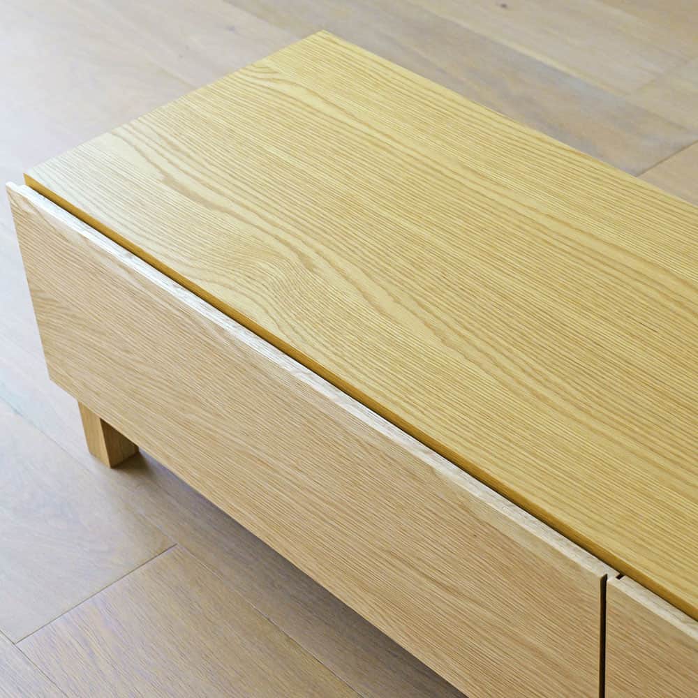 テレビボード「レッチェ」ホワイトオーク材 扉突板タイプ 全2サイズ