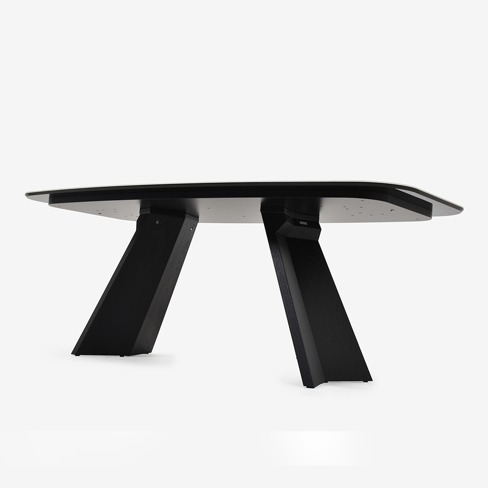 Calligaris(カリガリス)ダイニングテーブル「Icaro CS4115-FB 200」幅199cm 天板セラミックガラス P2Cホワイトマーブル【次回入荷未定】