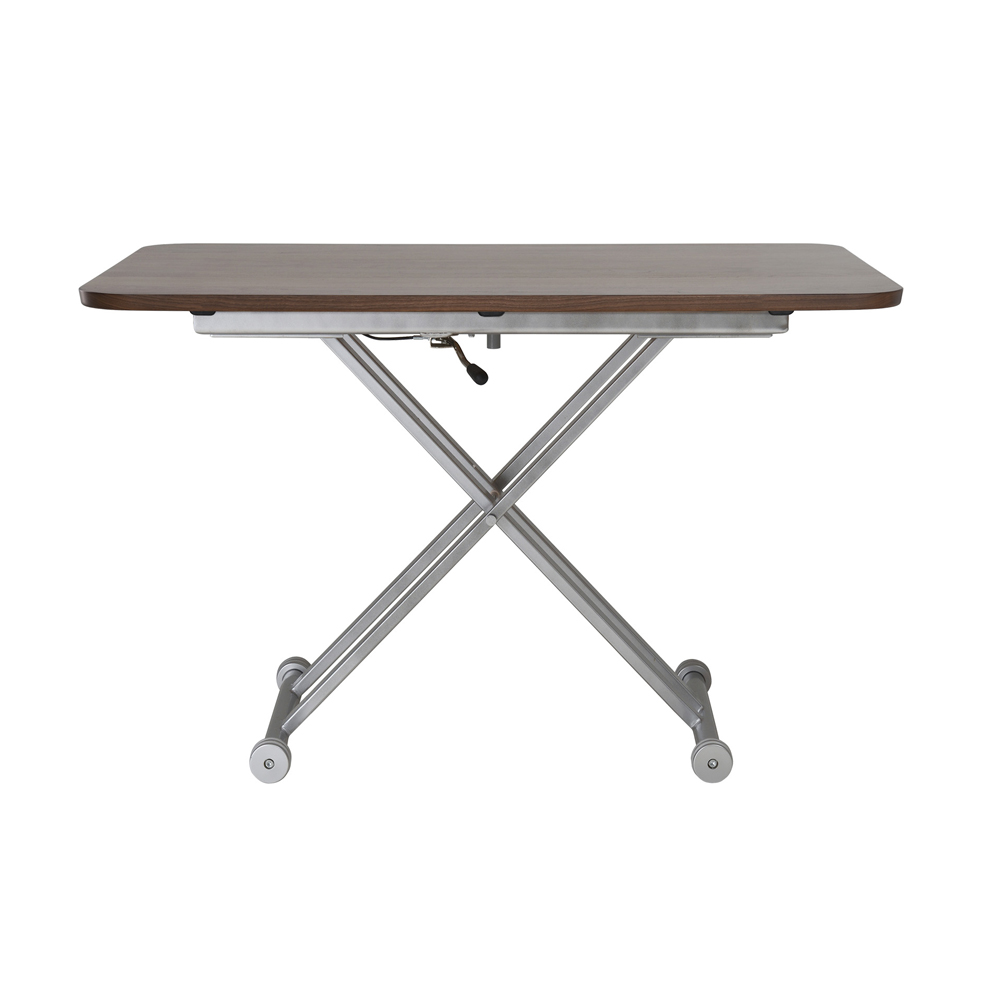 昇降式ダイニングテーブル「OXLF」幅135cm 天板ウォールナット材 LWNライトウォールナット色 脚部全2色