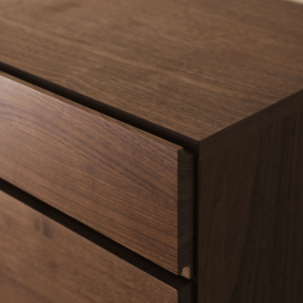 リビングハイチェスト「レッチェ」幅50cm ウォールナット材