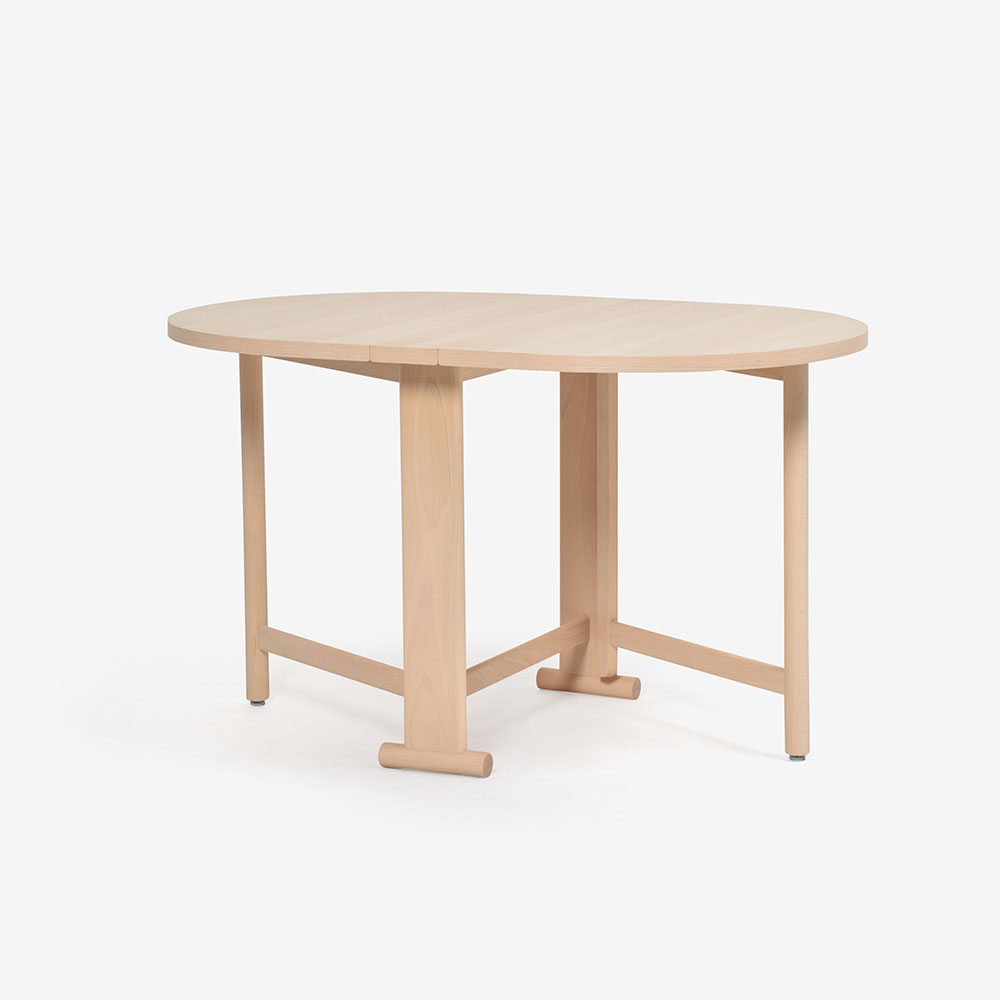 秋田木工 バタフライテーブル「T-541」ブナ材 白木塗装色【決算セールのため20%OFF】