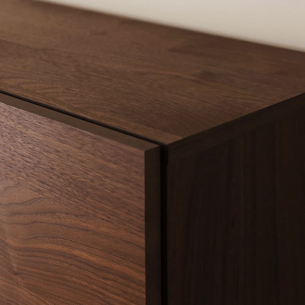 ハイキャビネット「レッチェ」幅80cm ウォールナット材