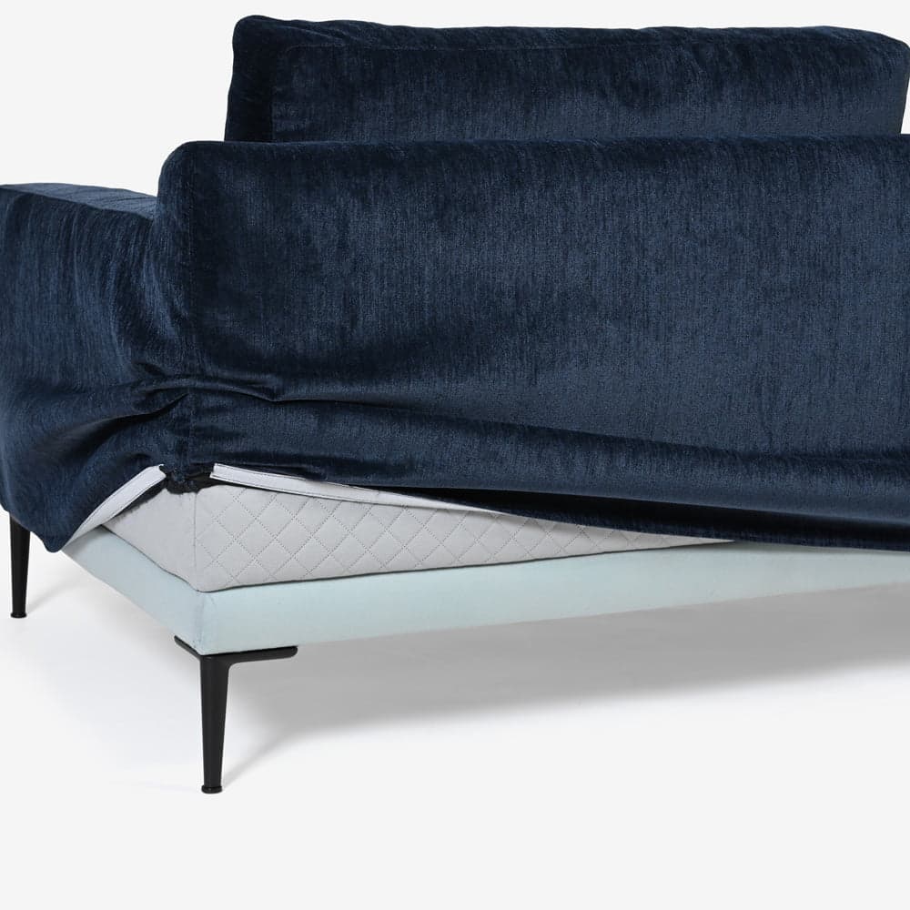 Abitamoda (アビタモーダ)ソファ「メダ」幅208cm カバーリング仕様 #4_4363 金属脚全2色【受注生産品】