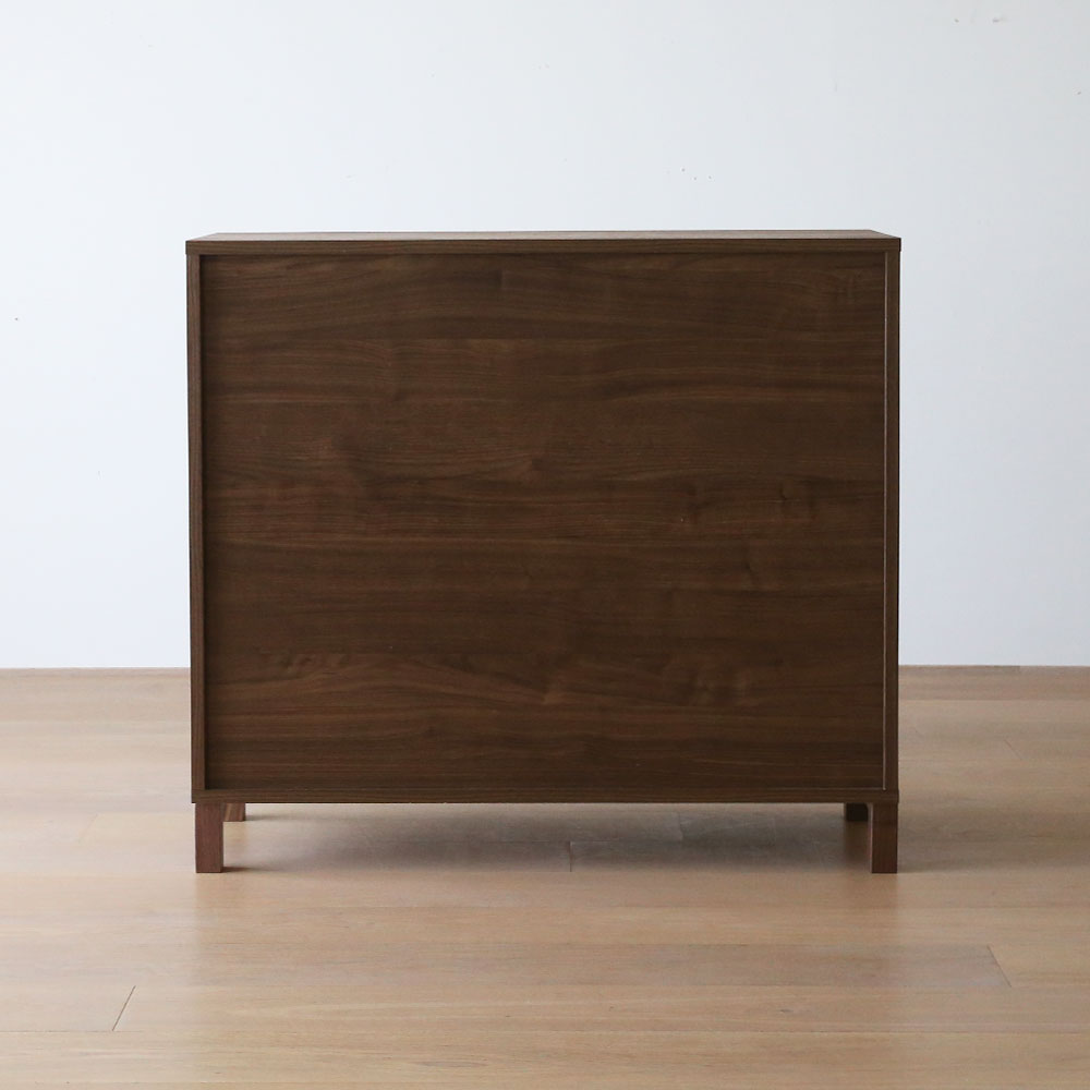 マガジンレコードラック「レッチェ」幅105.6cm ウォールナット材