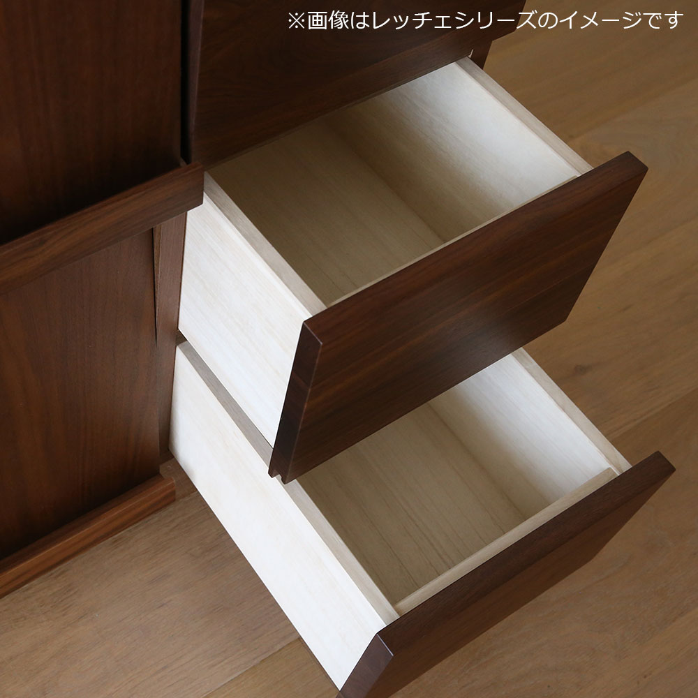 マガジンレコードラック「レッチェ」幅180.4cm ウォールナット材