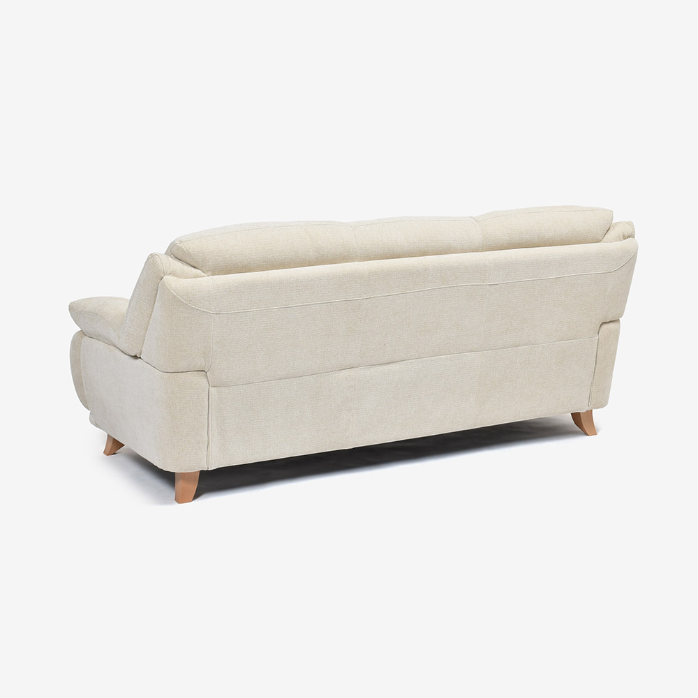 ソファ 3人掛け「オースチンKD」幅207cm 布#NDO 09 ベージュ色 脚全6種類