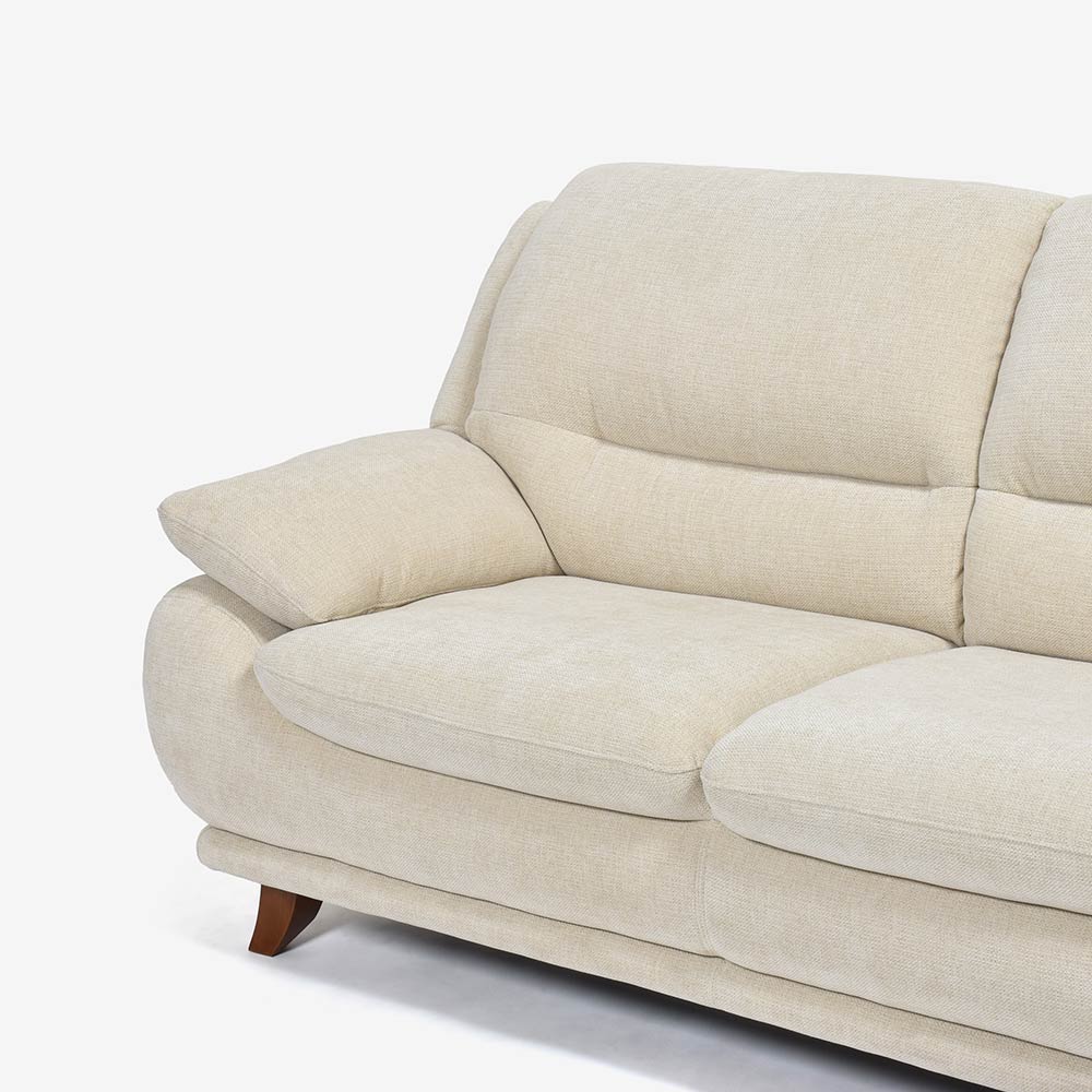 ソファ 2.5人掛け「オースチンKD」幅187cm 布#NDO 09 ベージュ色 脚全6種類