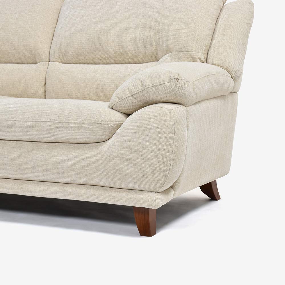 ソファ 2.5人掛け「オースチンKD」幅187cm 布#NDO 09 ベージュ色 脚全6種類