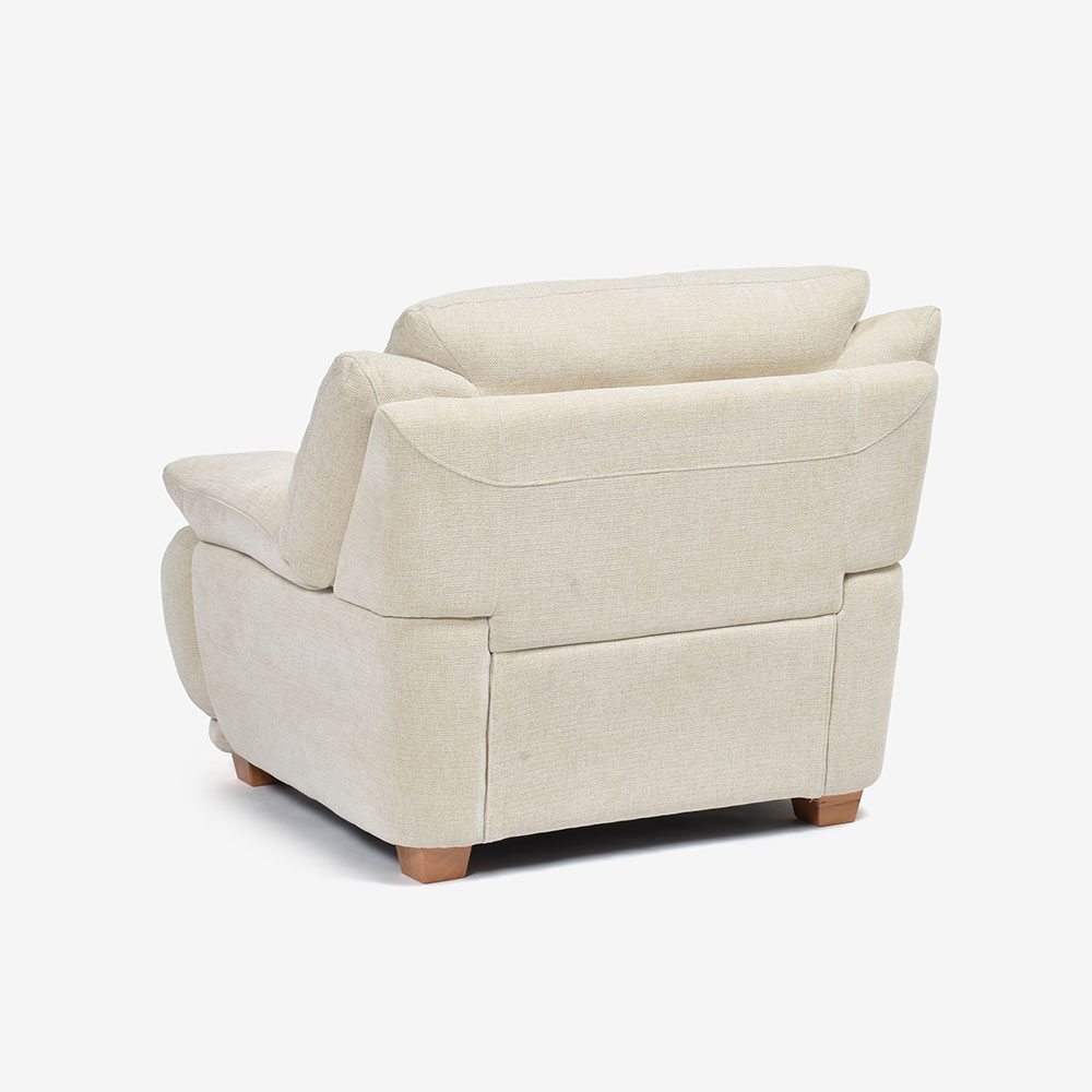 アームチェア 1人掛け「オースチンKD」布#NDO 09 ベージュ色 脚全6種類