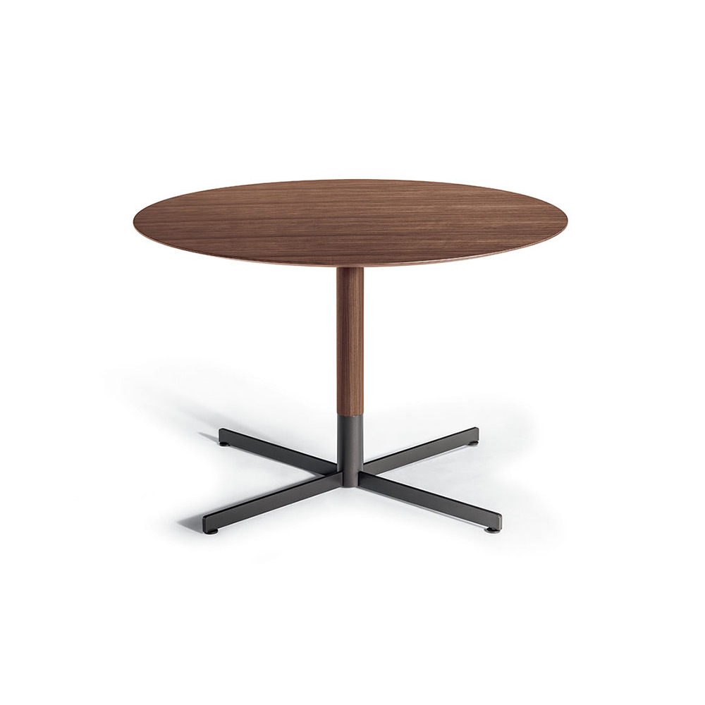 PoltronaFrau（ポルトローナ・フラウ）ビストロテーブル「ボブ」丸80ｘ高さ62cm ウォールナット材