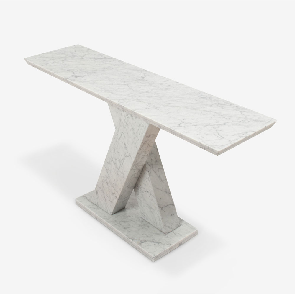 コンソールテーブル「IM8250」天然石 ホワイトカラーラ | 大塚家具 