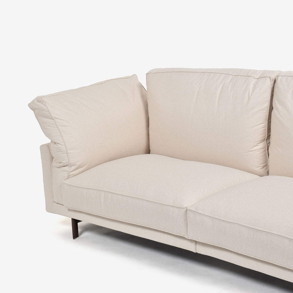 erba（エルバイタリア）ソファ「カモーリ」幅234cm 布アイボリー色 #0ACAPULCO111