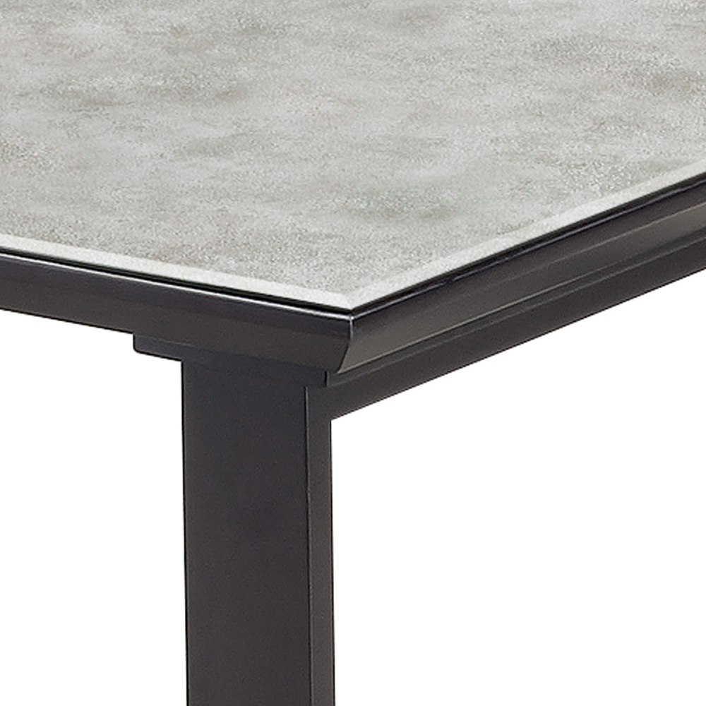 ダイニングテーブル「GT」2本脚タイプ ガラス天板 全4色 全2サイズ