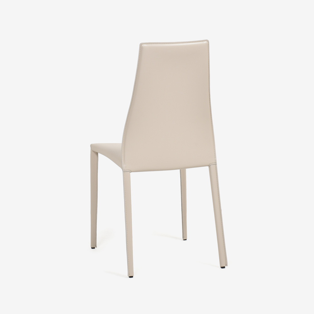 Calligaris（カリガリス）ダイニングチェア「Aida CS1484」革ベージュ色
