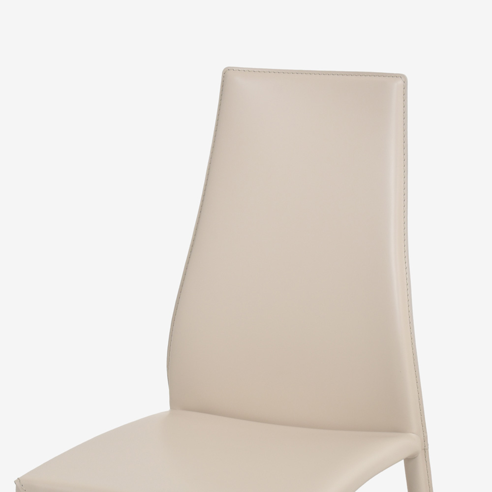 Calligaris（カリガリス）ダイニングチェア「Aida CS1484」革ベージュ色