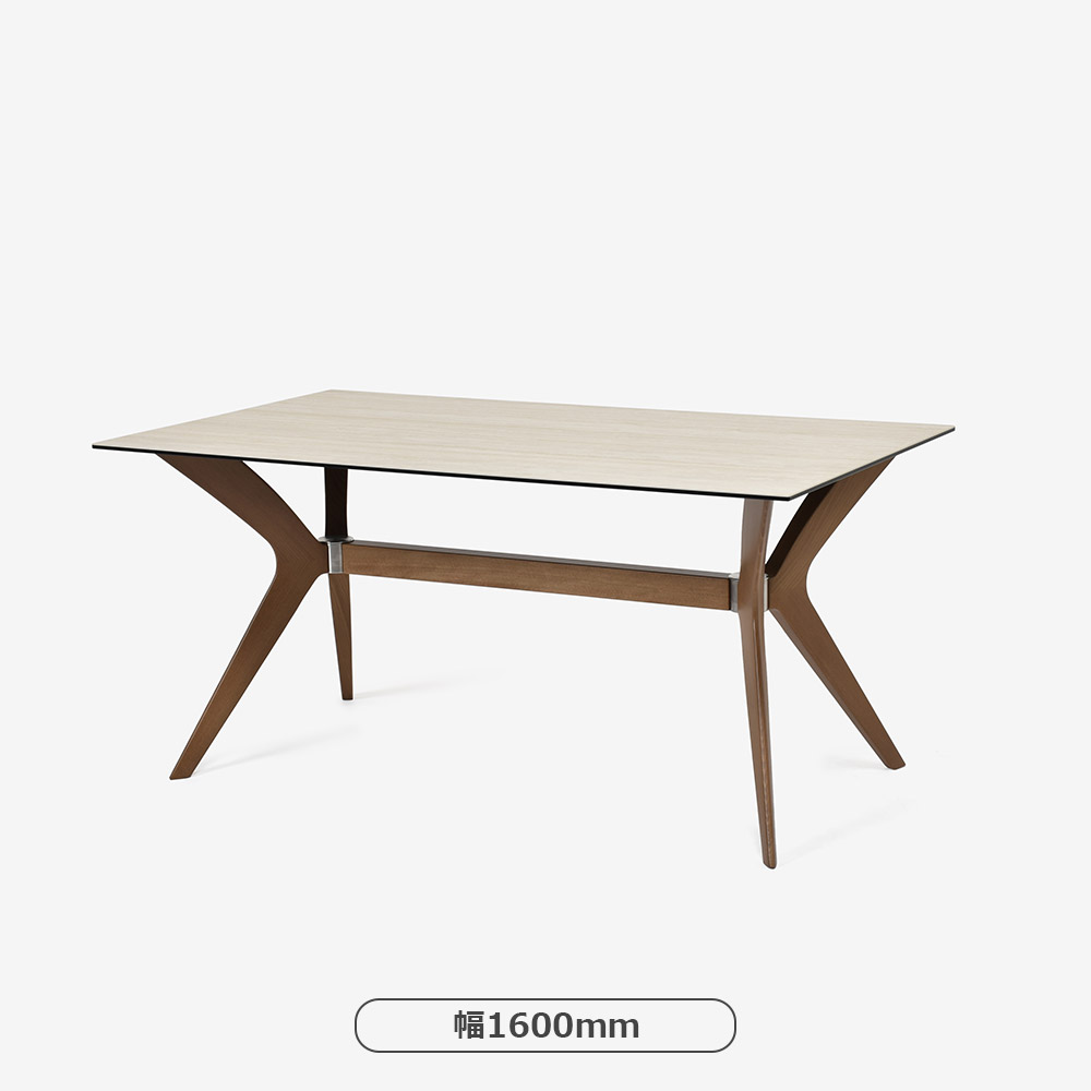 Calligaris(カリガリス)ダイニングテーブル「Tokyo CS18-FR」天板セラミックガラス P32Cホワイトトラバーチン色/脚部ビーチ材 P1GW CANALETTO WALNUT 全2サイズ