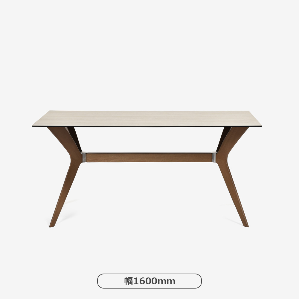 Calligaris(カリガリス)ダイニングテーブル「Tokyo CS18-FR」天板セラミックガラス P32Cホワイトトラバーチン色/脚部ビーチ材 P1GW CANALETTO WALNUT 全2サイズ