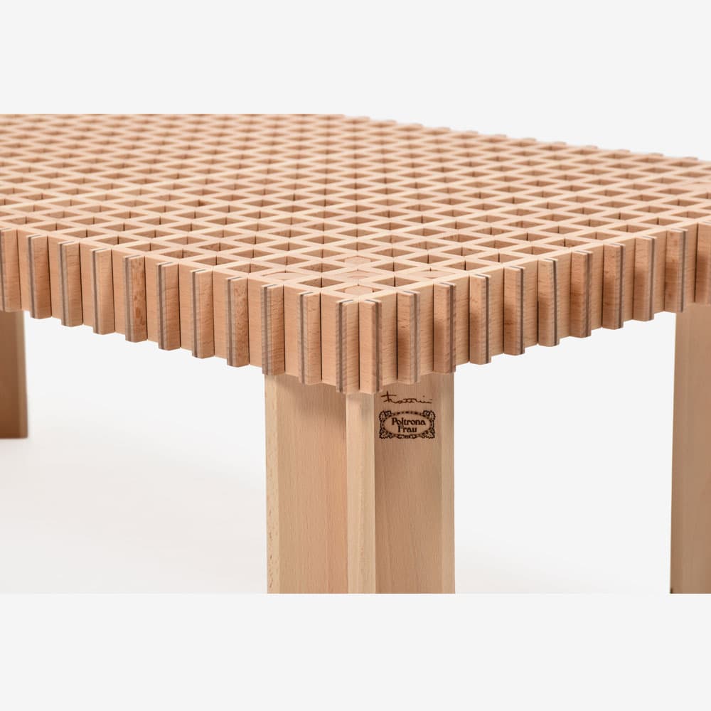 PoltronaFrau(ポルトローナ・フラウ)センターテーブル「キョウト」幅102cm 奥行50cm ビーチ材