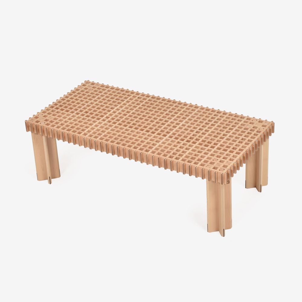 PoltronaFrau(ポルトローナ・フラウ)センターテーブル「キョウト」幅102cm 奥行50cm ビーチ材