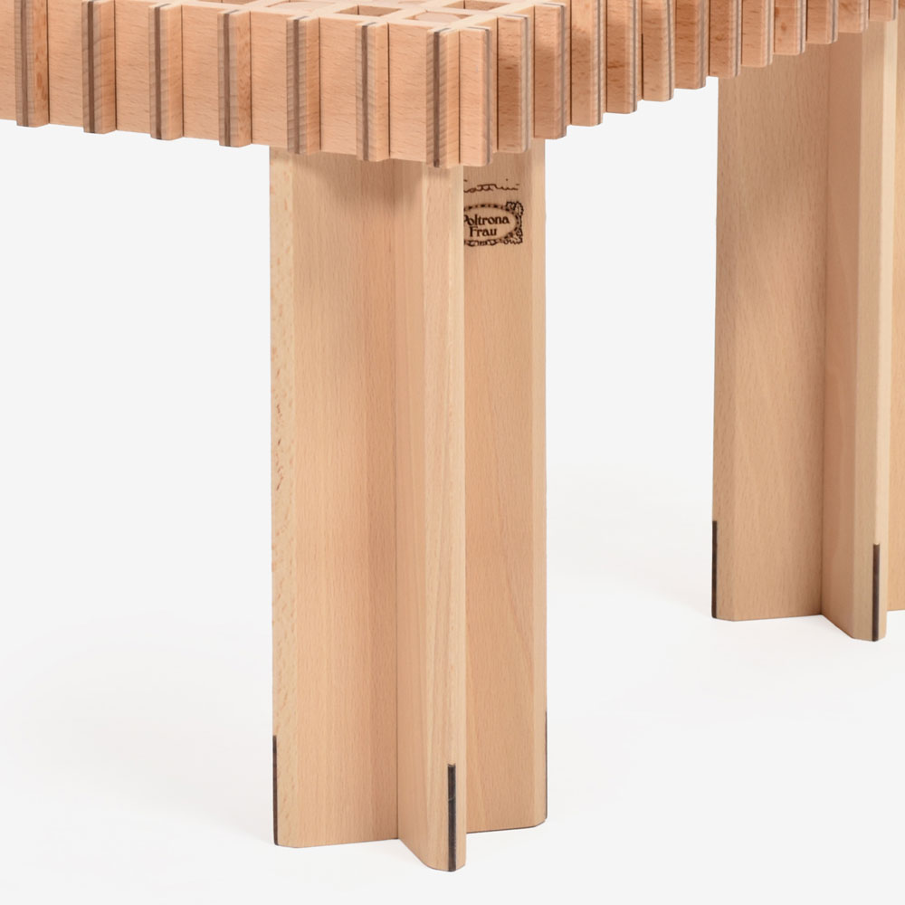 PoltronaFrau(ポルトローナ・フラウ)センターテーブル「キョウト」幅102cm 奥行50cm ビーチ材