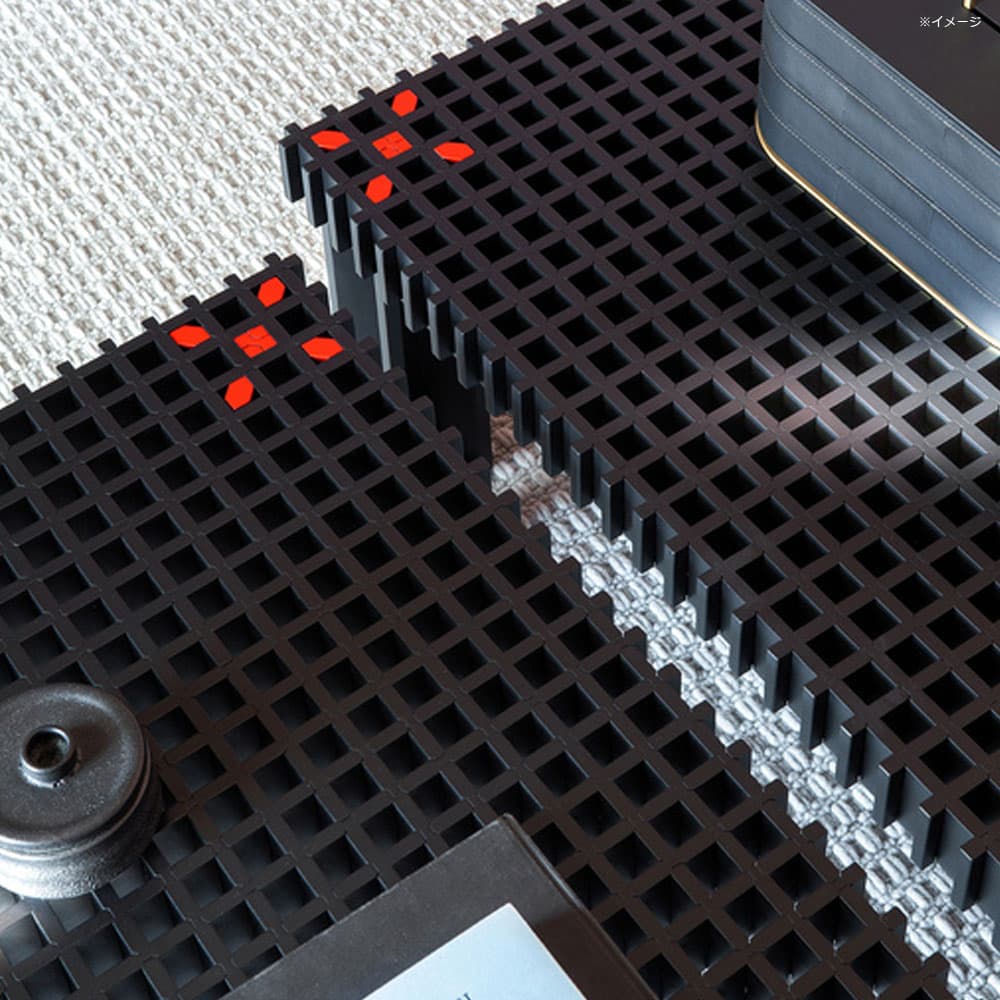 PoltronaFrau(ポルトローナ・フラウ)センターテーブル「キョウト」幅102cm 奥行50cm ビーチ材 ブラック色