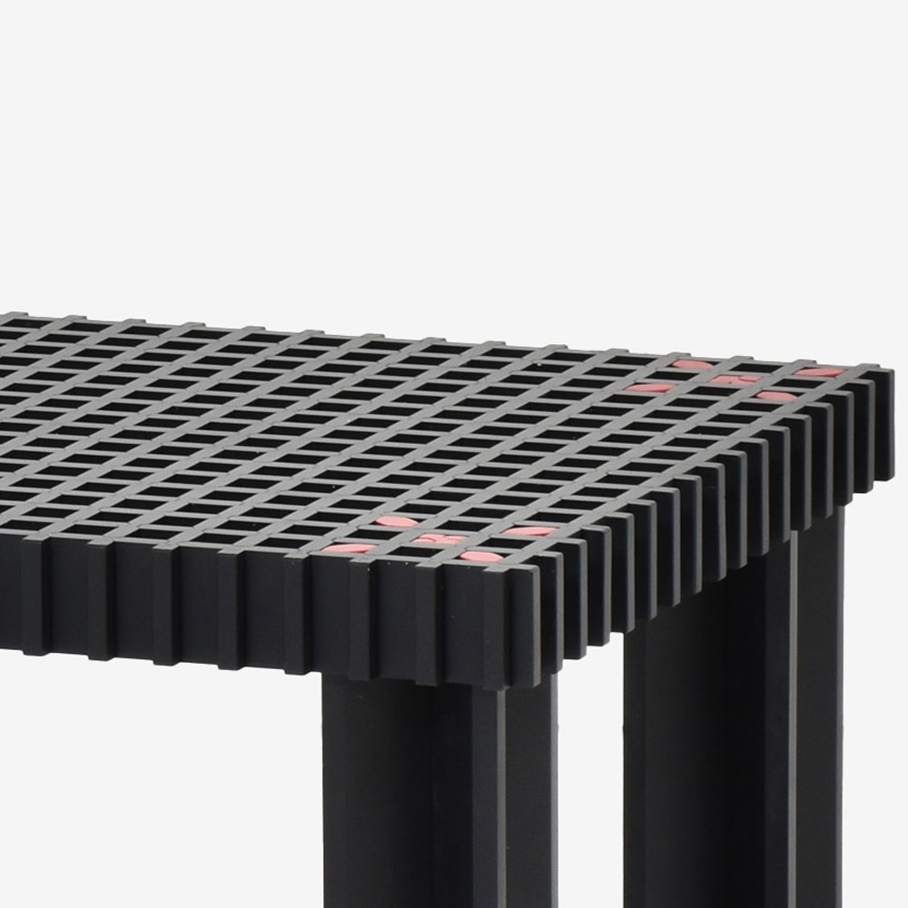 PoltronaFrau(ポルトローナ・フラウ)センターテーブル「キョウト」幅102cm 奥行50cm ビーチ材 ブラック色