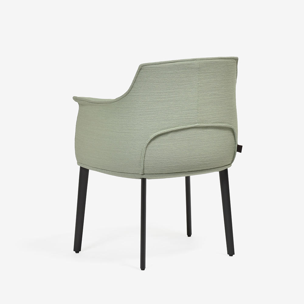 PoltronaFrau（ポルトローナ・フラウ）ダイニングチェア（アーム付き）「アーチボルドラージ」布ピスタチオ色　#C Pistachio
