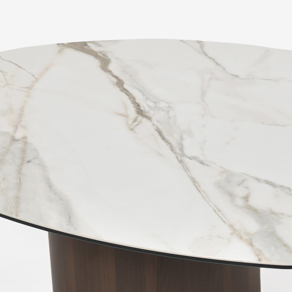 Calligaris(カリガリス)センターテーブル「Mushroom CS/5140-B」幅110cm 天板セラミック カラカッタ