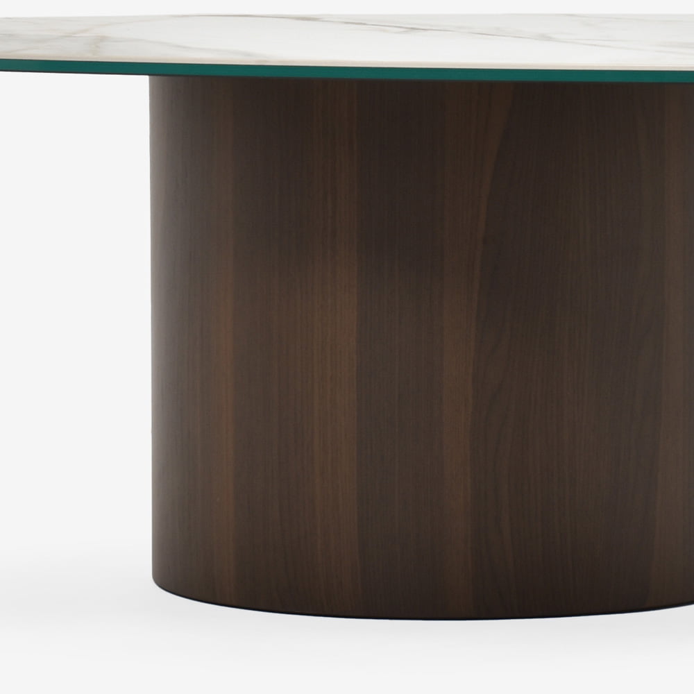 Calligaris(カリガリス)センターテーブル「Mushroom CS/5140-B」幅110cm 天板セラミック カラカッタ