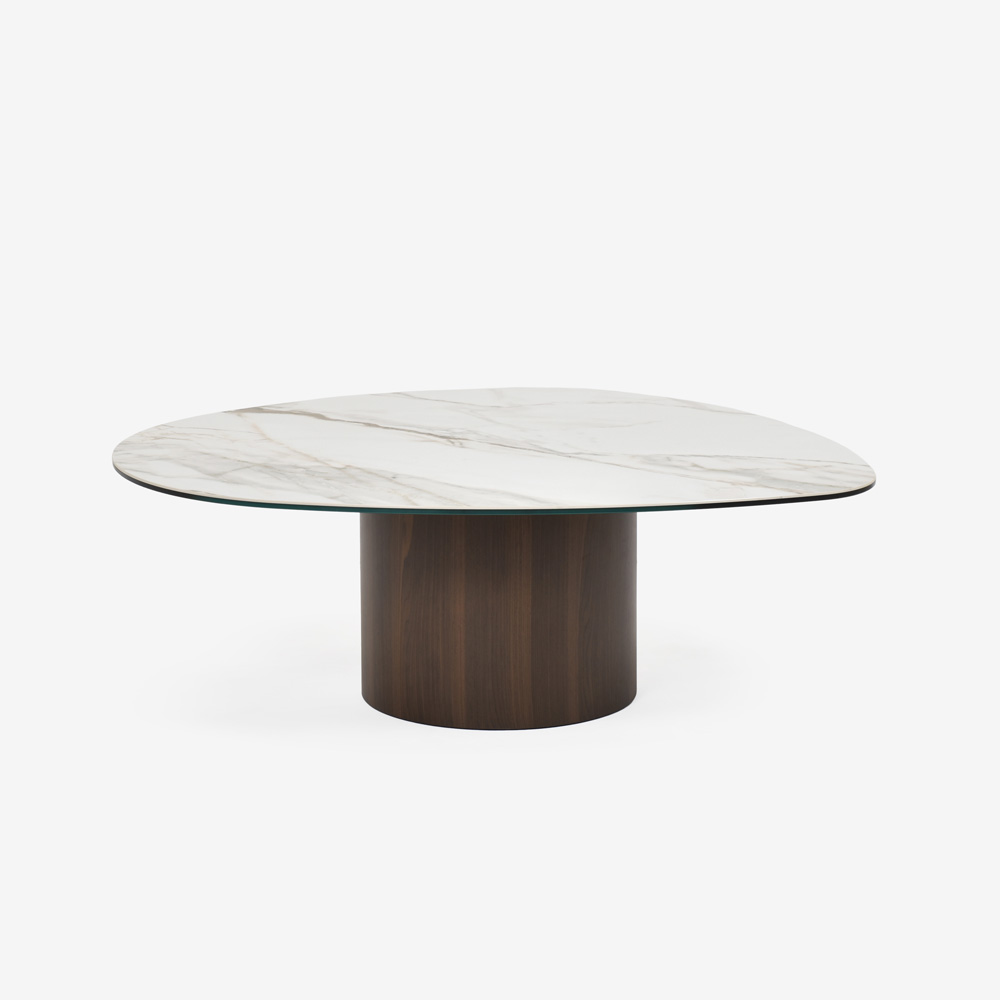 Calligaris(カリガリス)センターテーブル「Mushroom CS/5140-B」幅110cm 天板セラミック カラカッタ