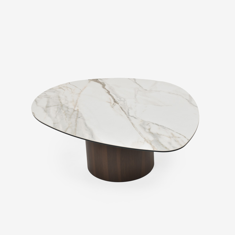 Calligaris(カリガリス)センターテーブル「Mushroom CS/5140-B」幅110cm 天板セラミック カラカッタ