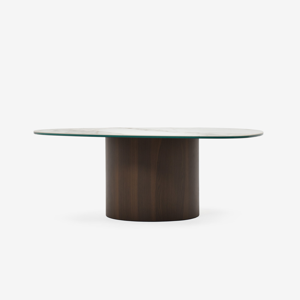 Calligaris(カリガリス)センターテーブル「Mushroom CS/5140-B」幅110cm 天板セラミック カラカッタ