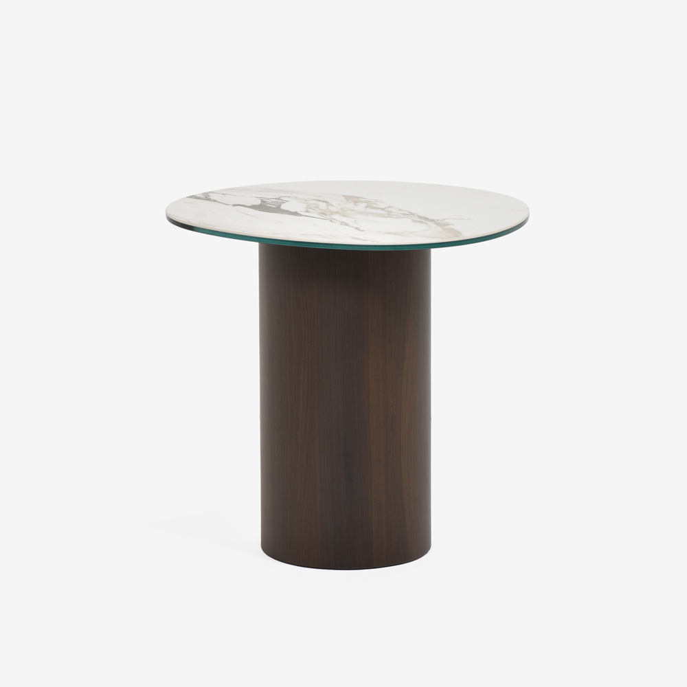 Calligaris(カリガリス)サイドテーブル 「Mushroom CS/5140-A」幅52.5cm 天板セラミック カラカッタ