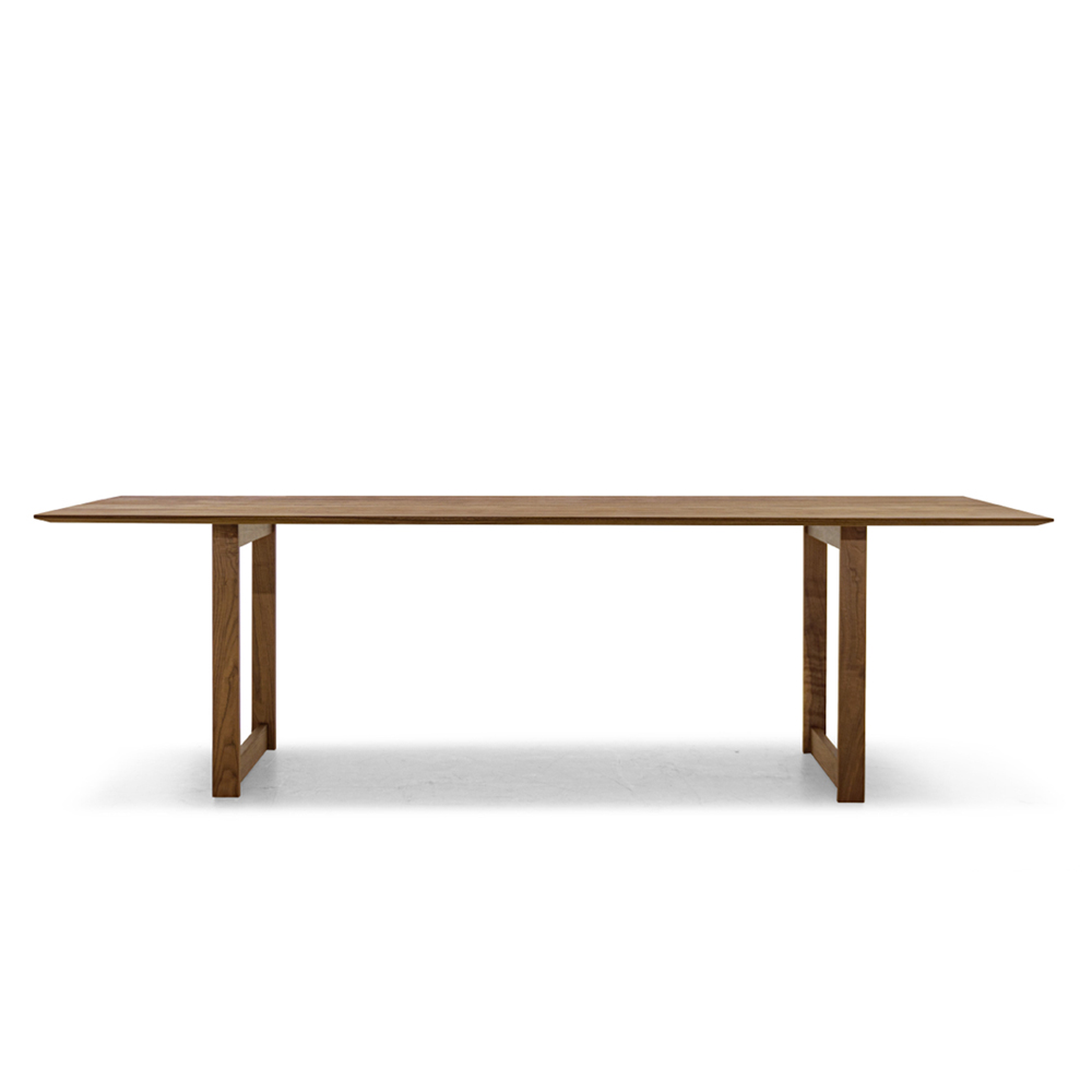 MASTERWAL（マスターウォール）ダイニングテーブル「YU UT2」幅200×90cm ウォールナット材 オイル仕上げ【受注生産品】