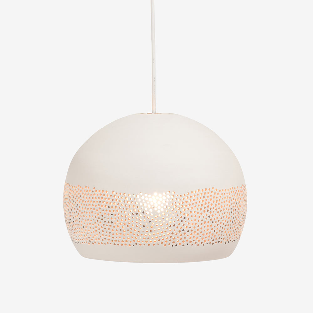 ペンダント「POT-SPONGE RO30WH」直径28cm ランプ別売