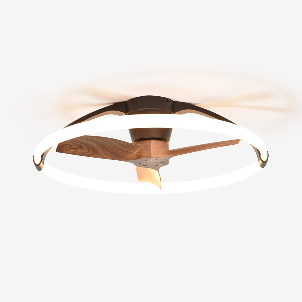 LEDシーリングファン「MAN-MISTRAL-ミストラル-BKWN」約10〜12畳用