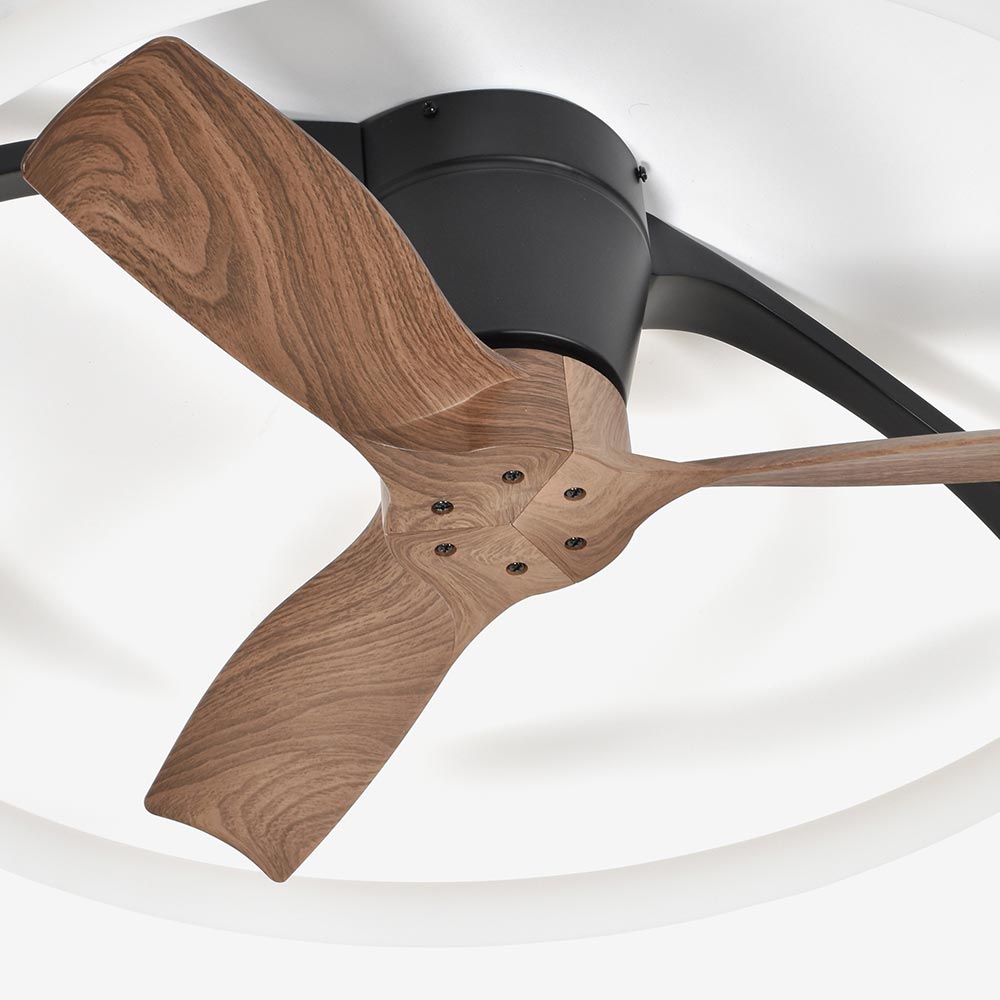 LEDシーリングファン「MAN-MISTRAL-ミストラル-BKWN」約10〜12畳用