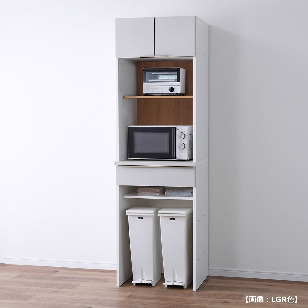 食器棚「シェルナ 60KB」幅57.7cm 奥行55cm 高さ198cm 全2色