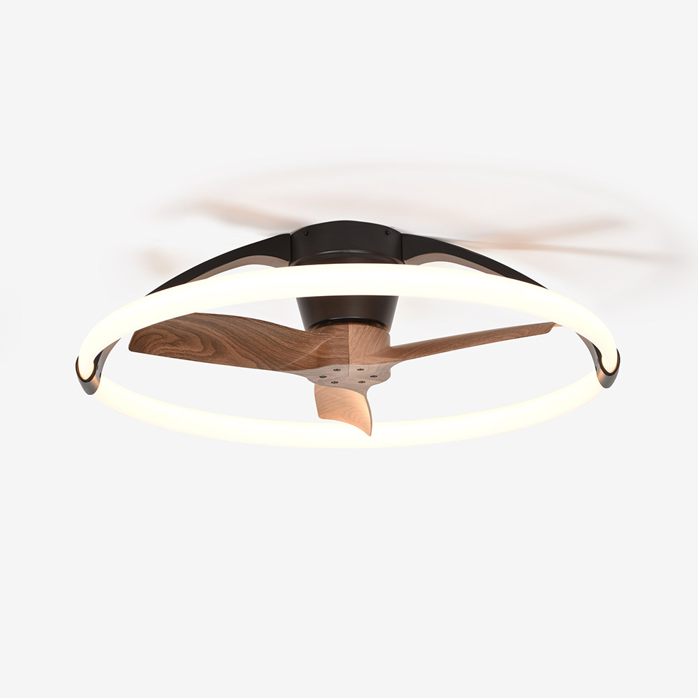 LEDシーリングファン「MAN-MISTRAL-ミストラル-BKWN」約10〜12畳用