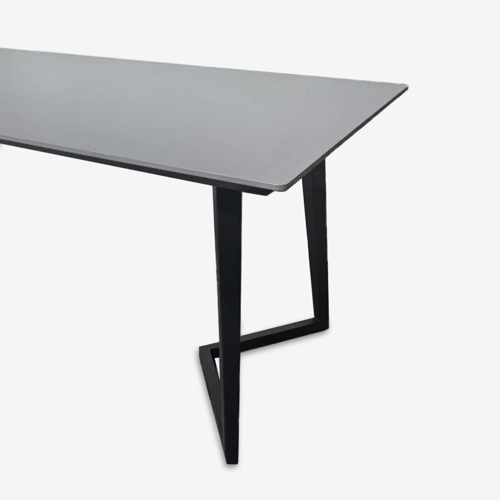 ダイニングセット テーブル「グレイス」セラミック天板 グレー色 全2サイズ+チェア「デリス」4脚セット 全2色