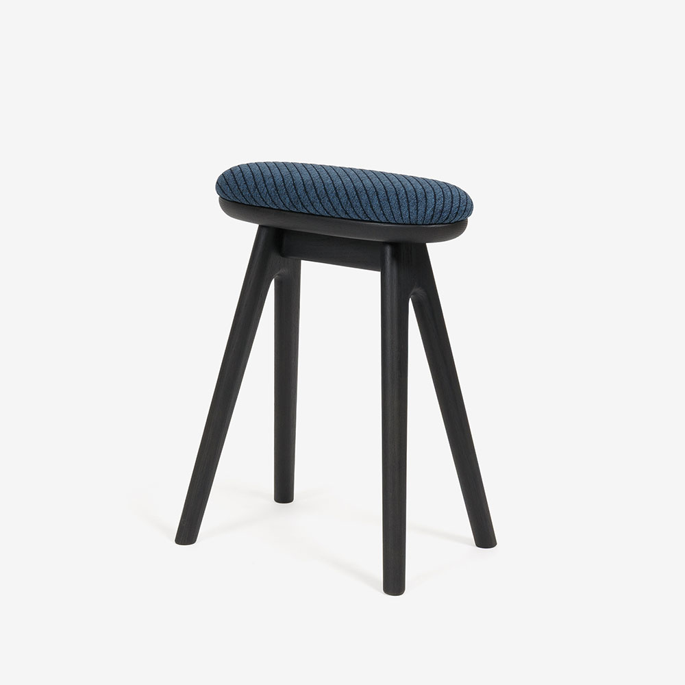 キッチンスツール「Friendly!! coupe SC338-1SS48」RO-CB-AF719 レッドオーク材CB色 布張り 座面高48cm【受注生産品】