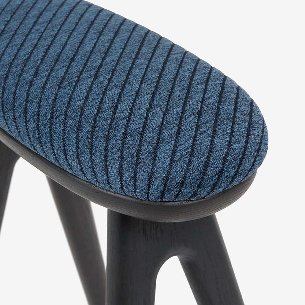 キッチンスツール「Friendly!! coupe SC338-1SS48」RO-CB-AF719 レッドオーク材CB色 布張り 座面高48cm【受注生産品】